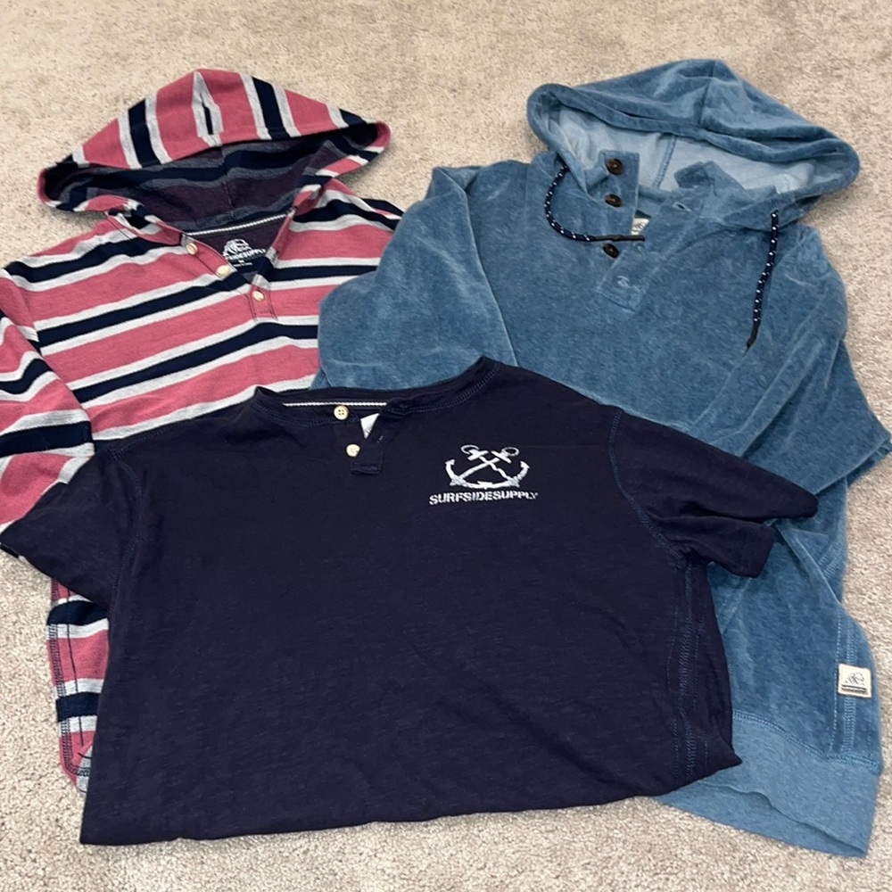 3/$40 Lot of surf side supply mens tops